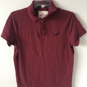 Maroon Hollister shirt